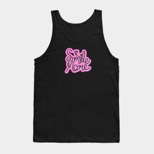 Smile more stylish text design Tank Top